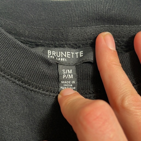 BRUNETTE THE LABEL “Brunette” crewneck - Picture 2 of 5